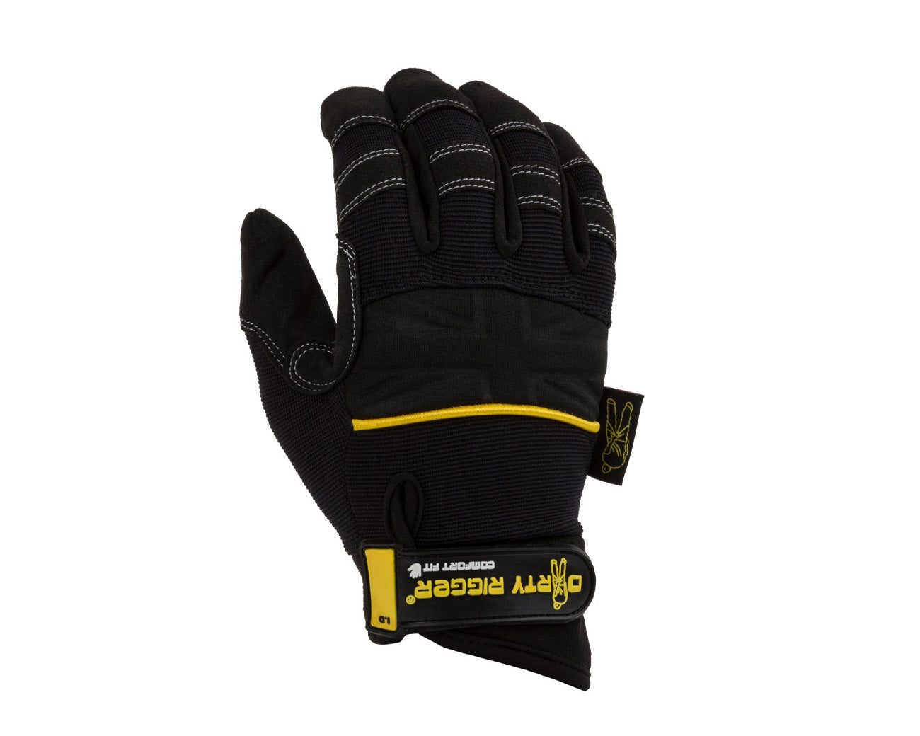 DIRCFMFFS - Dirty Rigger Comfort Fit Mens Full Finger Rigging or Loader Gloves (S) Image 1