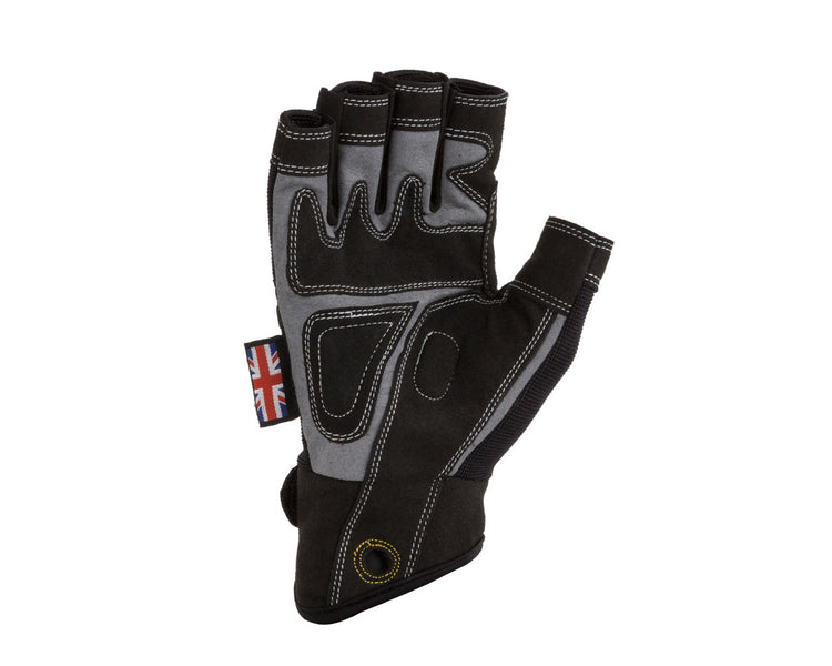 DIRCFMFLS - Dirty Rigger Comfort Fit Mens Fingerless Rigging or Operator Gloves (S) Image 2