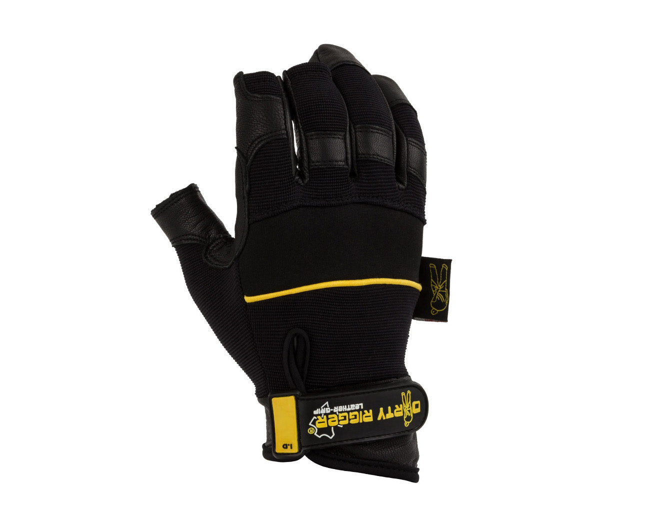 DIRLFM - Dirty Rigger Leather Heavy Duty Framer Rigging or Operator Gloves (M) Image 1