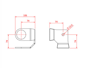 DOU30407 - Doughty T30407 Corner Grid Hanger BLACK Image 3