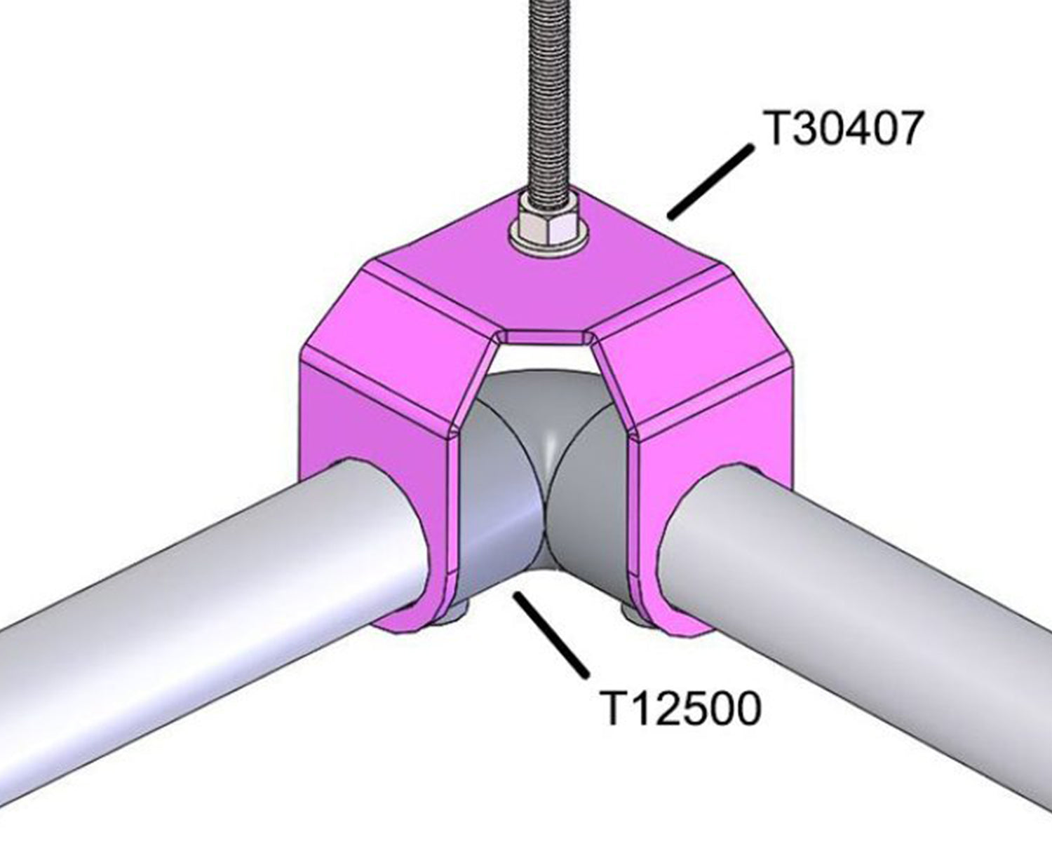 DOU30407 - Doughty T30407 Corner Grid Hanger BLACK Image 4