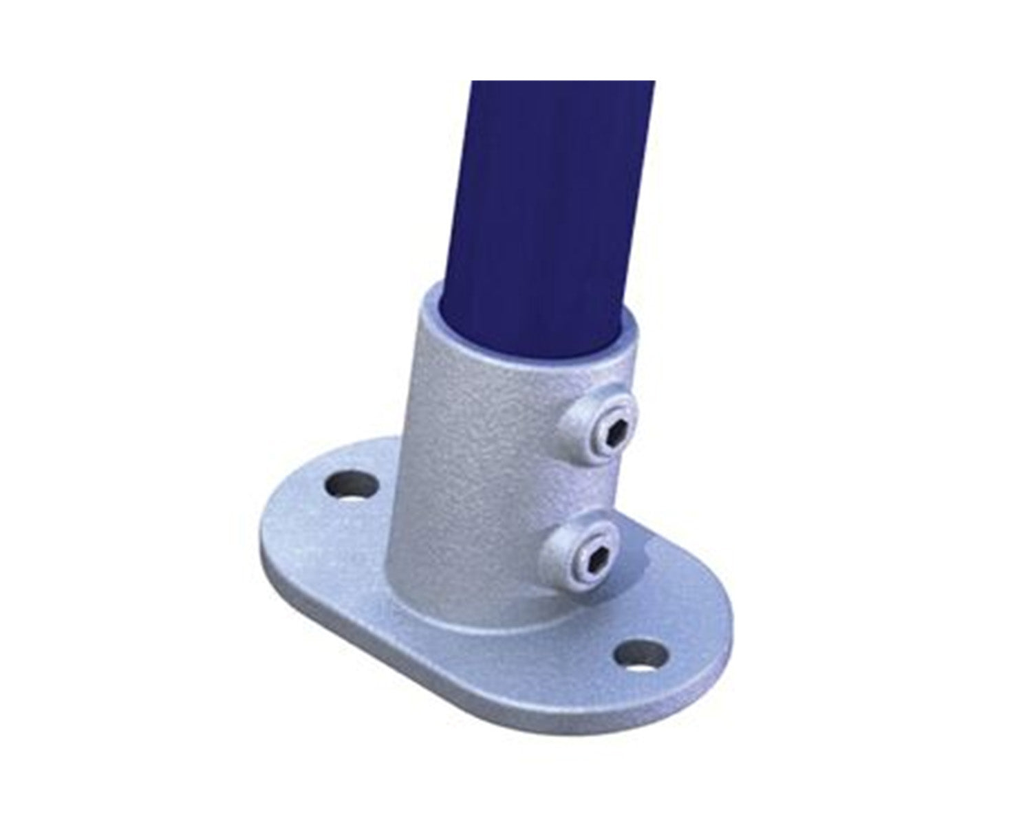 DOUT17622 - Doughty T17622 Pipeclamp 48mm Tube Angled Base Flange 80degree Image 1