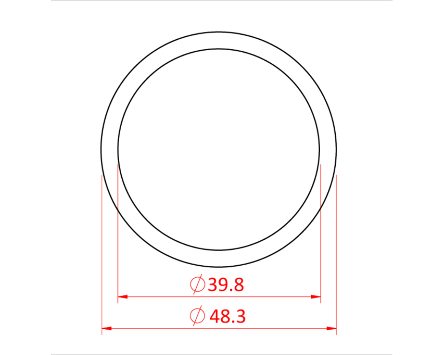 DOUT24000 - Doughty T24000 Aluminium Barrel 48mm x 6.1metre (20ft) Silver Image 2