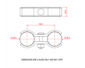 DOUT24905 - Doughty T24905 Pressed Steel Parallel Coupler 48mm Zinc Image 2