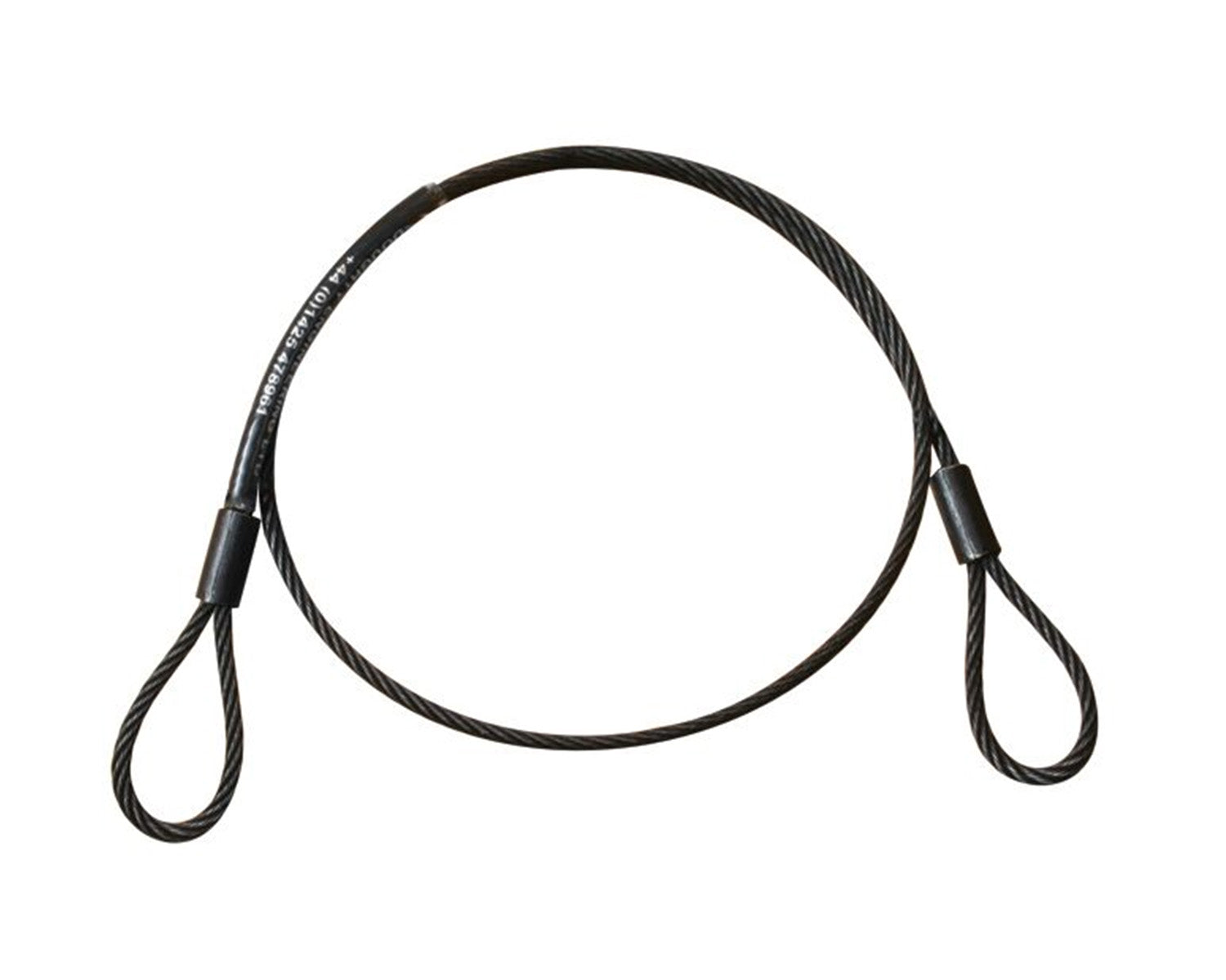 DOUT2849001 - Doughty T2849001 100kg Safety Wire 600mm BLACK Excluding Carabiner Image 1
