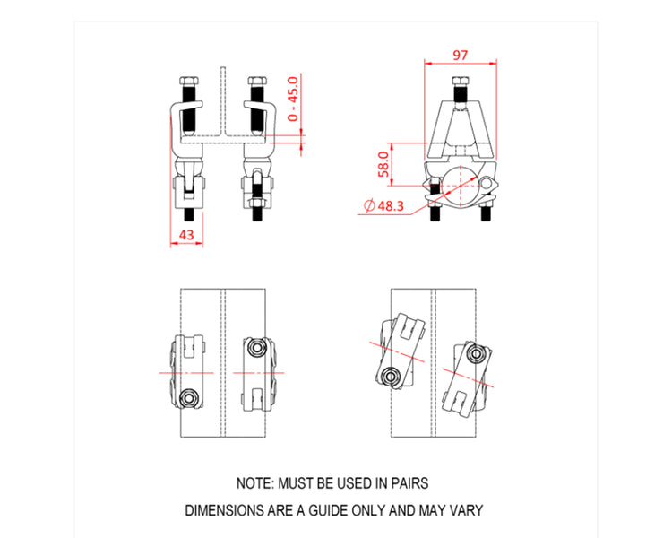 DOUT29498 - Doughty T29498 Gravlock Swivel Coupler (PAIR) Image 3