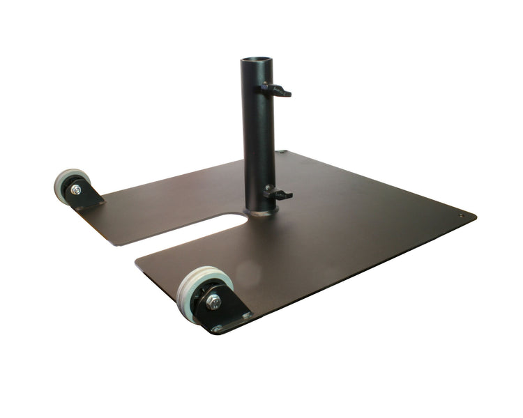 DOUT54255 - Doughty T54255 Tank Trap with Two Wheels Topside 600 x 600mm BLACK Image 1