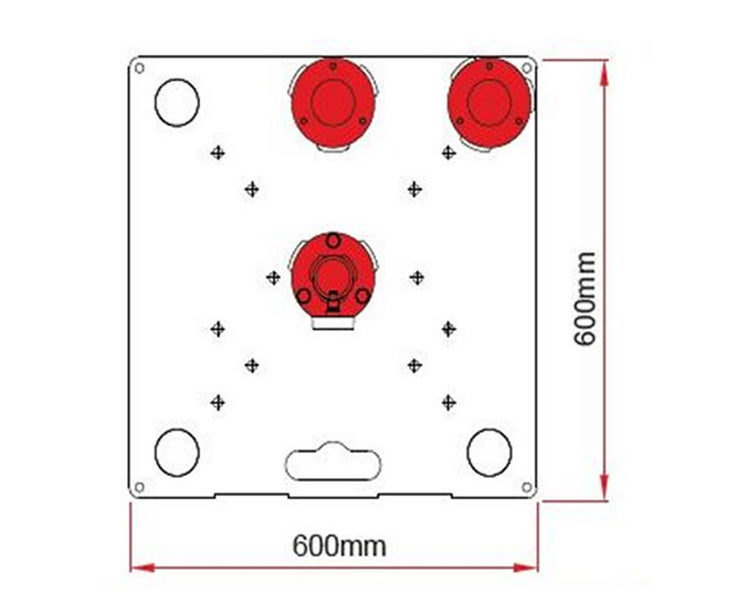 DOUT54265 - Doughty T54265 3 Position Tank Trap 600mm x 600mm BLACK Image 3