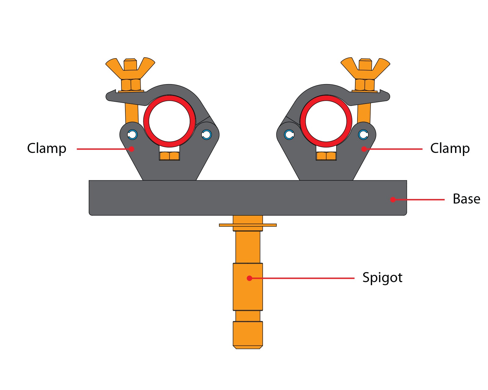 DOUT55704 - Doughty T55704 Swivel Truss Plate (Adjustable for 150mm  250mm Centres) Image 2
