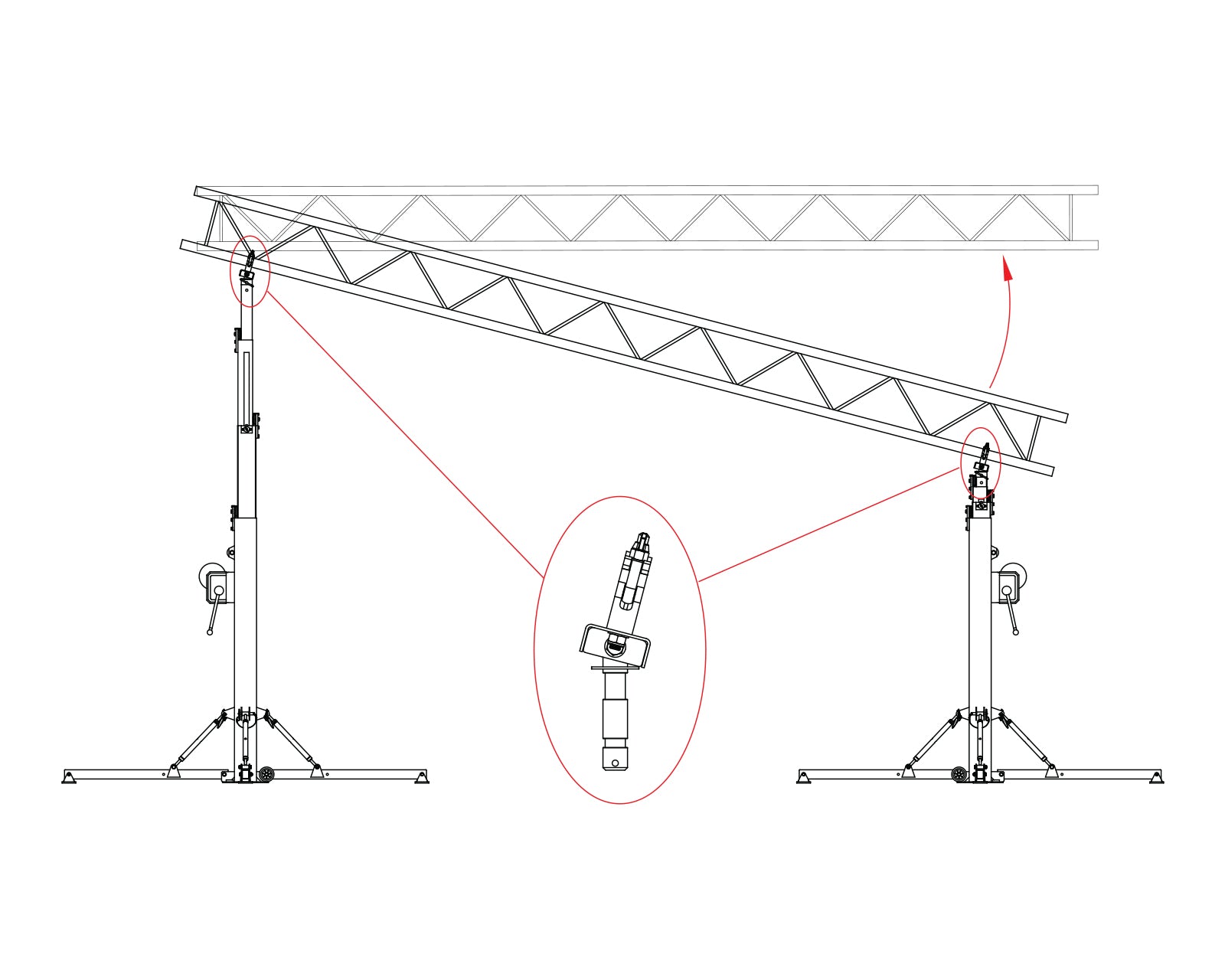 DOUT55705 - Doughty T55705 Swivel Truss Plate (Adjustable for 200mm  400mm centres) Image 4
