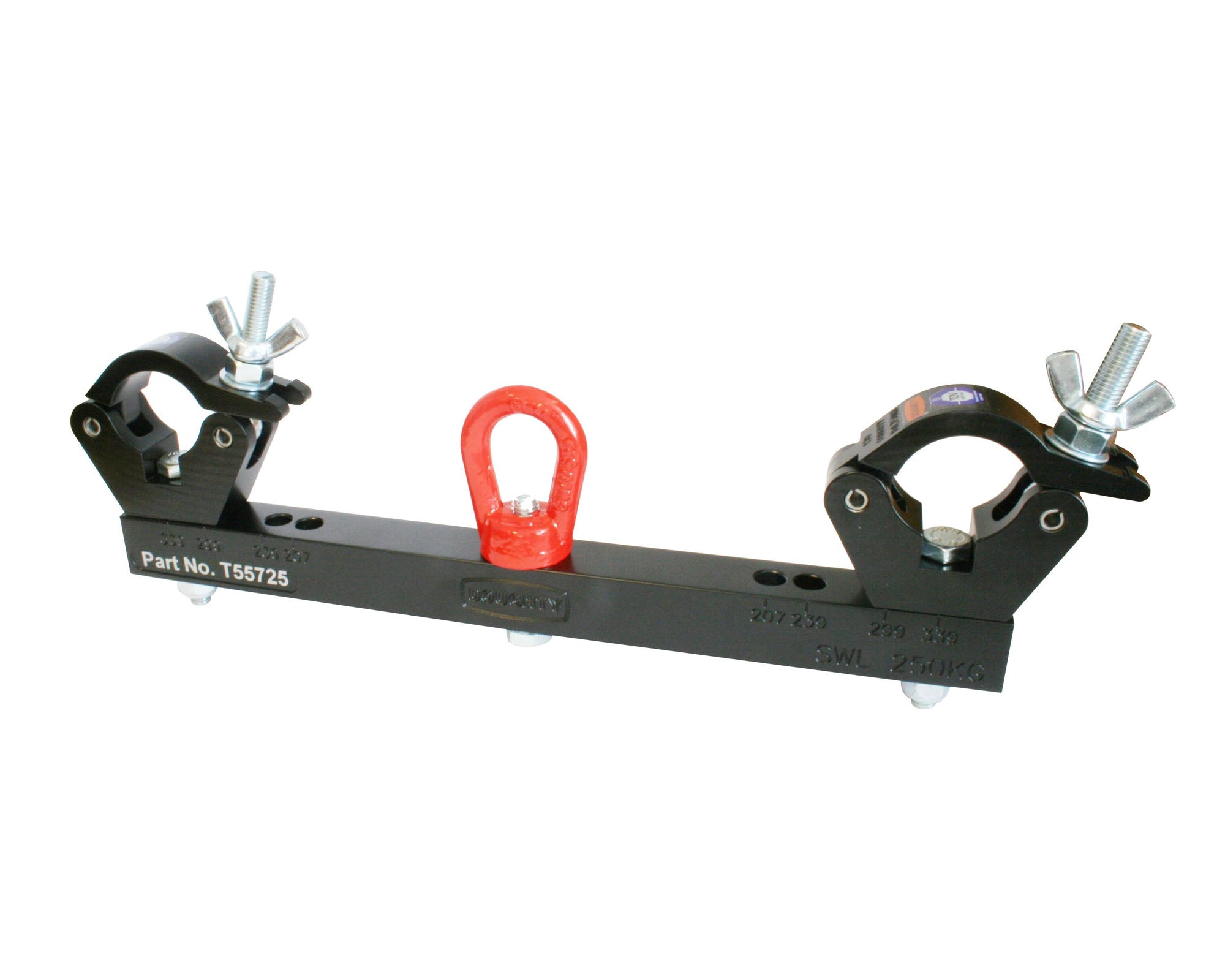 DOUT55725 - Doughty T55725 Solid Hanging Truss Adaptor SWL 250kg BLACK Image 1