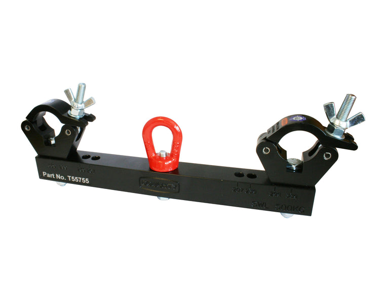 DOUT55755 - Doughty T55755 Solid Hanging Truss Adaptor SWL 500kg BLACK Image 1