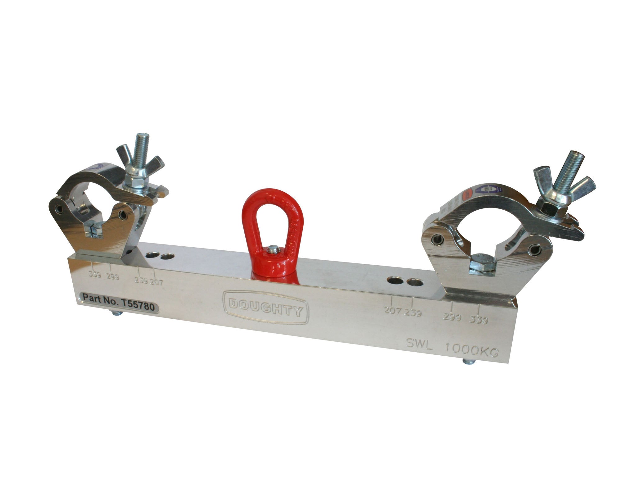DOUT55780 - Doughty T55780 Solid Hanging Truss Adaptor SWL 1000kg SILVER Image 1