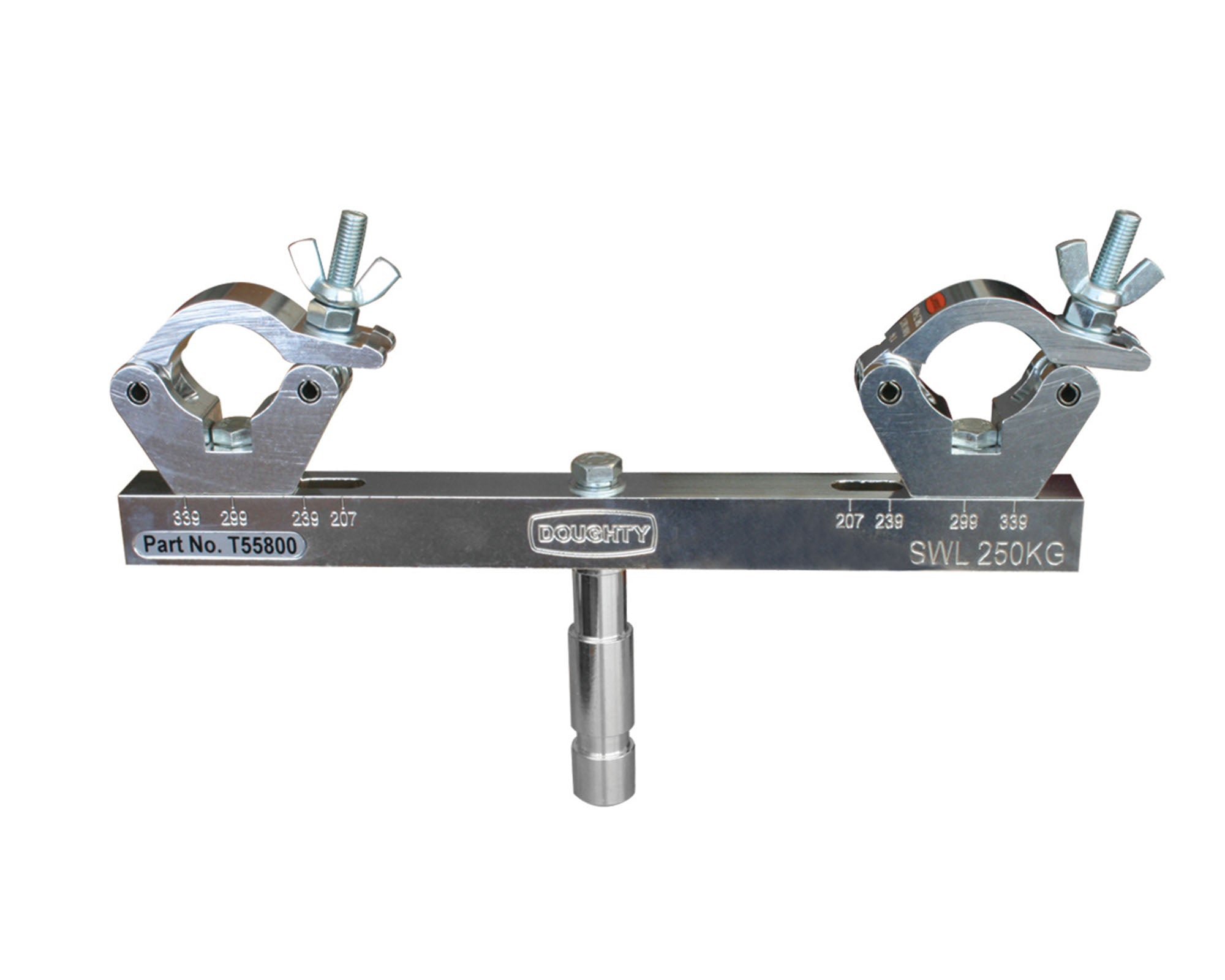 DOUT55800 - Doughty T55800 Fixed Solid Truss Adapter 250Kg SILVER Image 1