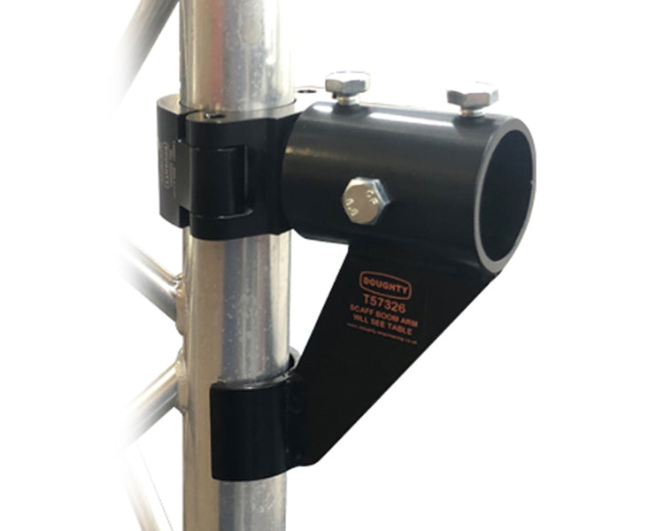 DOUT57326 - Doughty T57326 Scaff Boom Arm with 48mm Receiver Hole BLACK Image 1