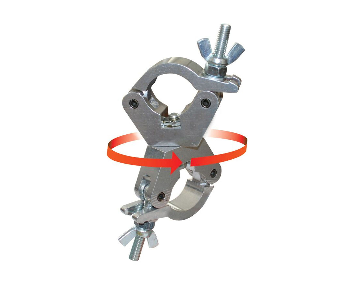 DOUT58030 - Doughty T58030 Slimline 360degree Swivel Coupler SWL 750kg Silver Image 1