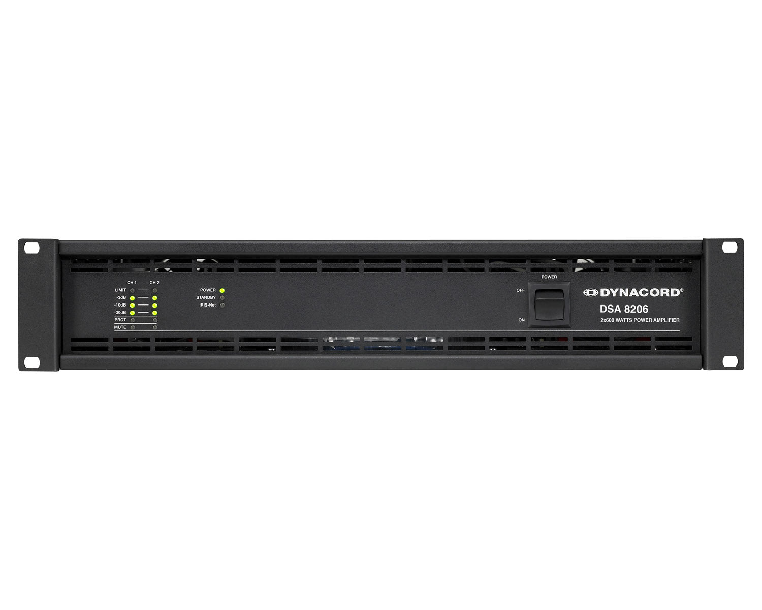 DYNDSA8206 - Dynacord DSA8206 Class AB Power Amp with Remote Option 2x600W Image 1