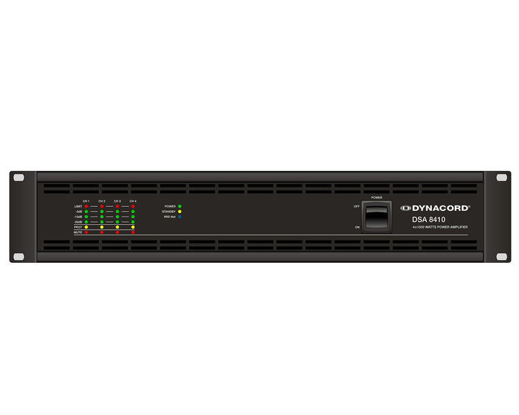 DYNDSA8410 - Dynacord DSA8410 Class D Power Amp with Remote Option 4x1000W Image 1