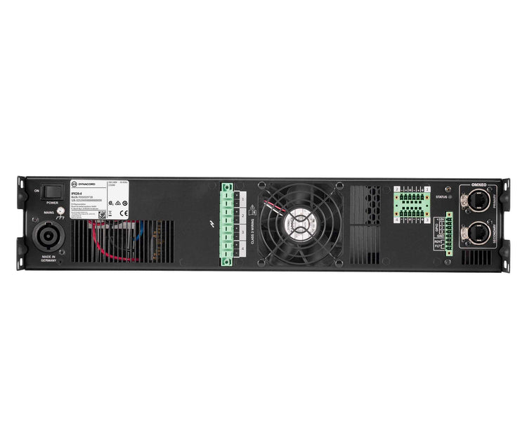DYNIPX204 - Dynacord IPX 20:4 DSP Install Power Amp 4x5000W @ 4ohm Dante 2U Image 3
