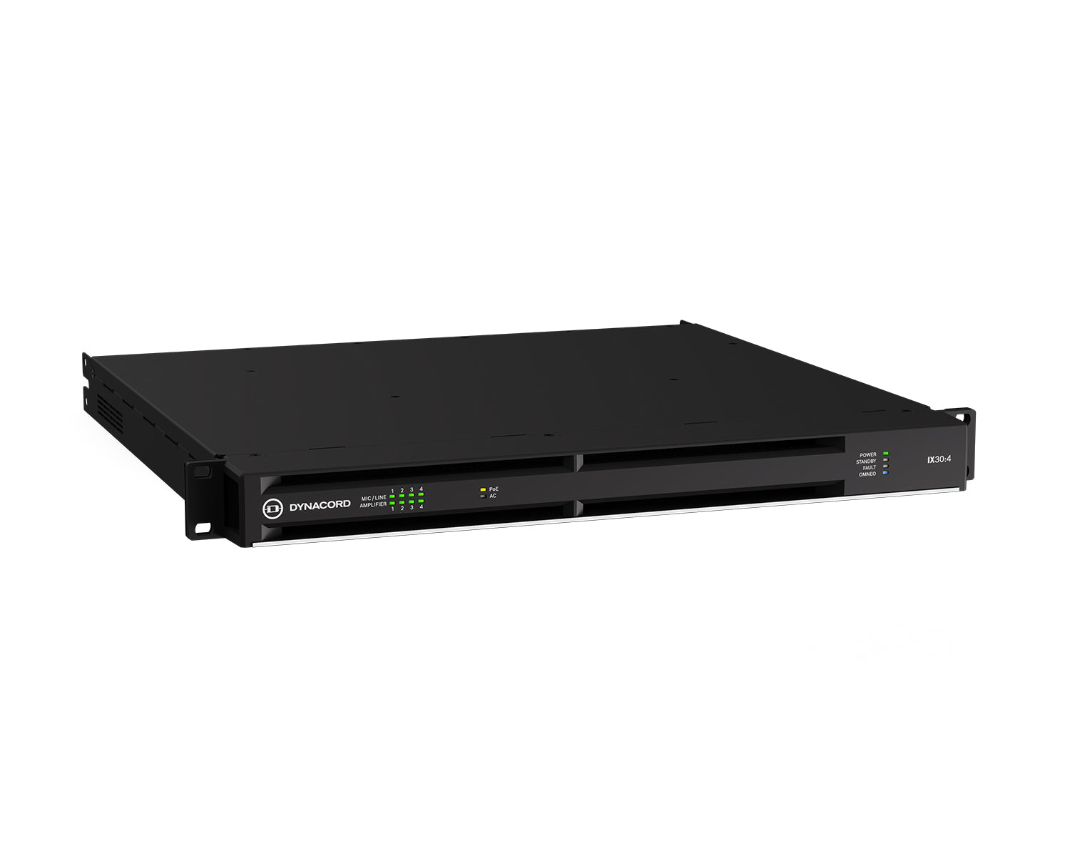 DYNIX304 - Dynacord IX30:4 Networked DSP Power Amp 4x600W @ 4ohm Dante 1U Image 2