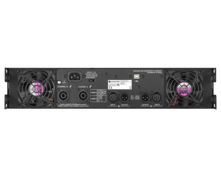 DYNL3600FD - Dynacord L3600FD Live Series DSP Amplifier 2x1700W @ 4ohm 2x3000W @ 2ohm 2U Image 4
