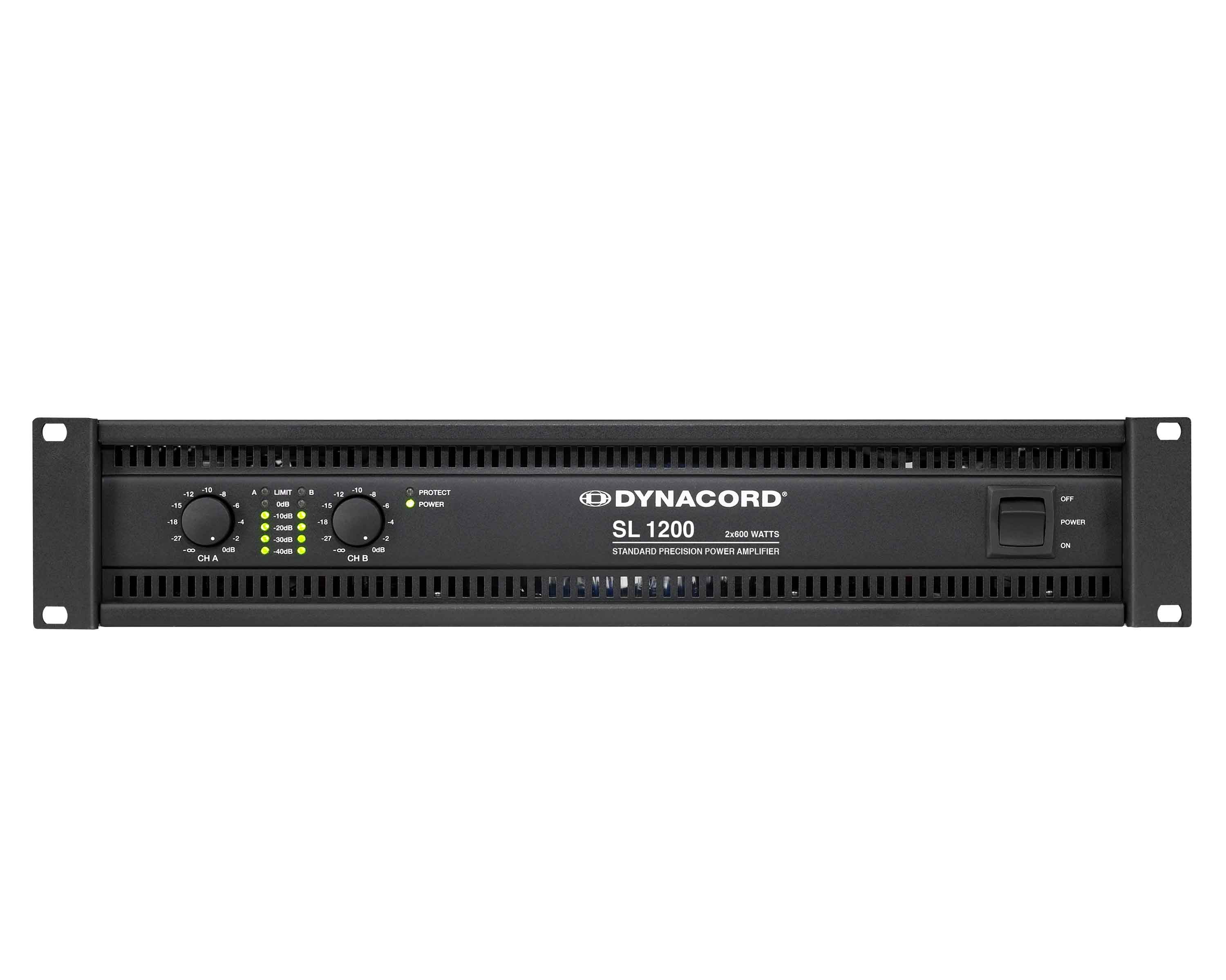DYNSL1200 - Dynacord SL1200 Class AB Power Amp 2x600W @ 4ohm 2x900W @ 2ohm 2U Image 1