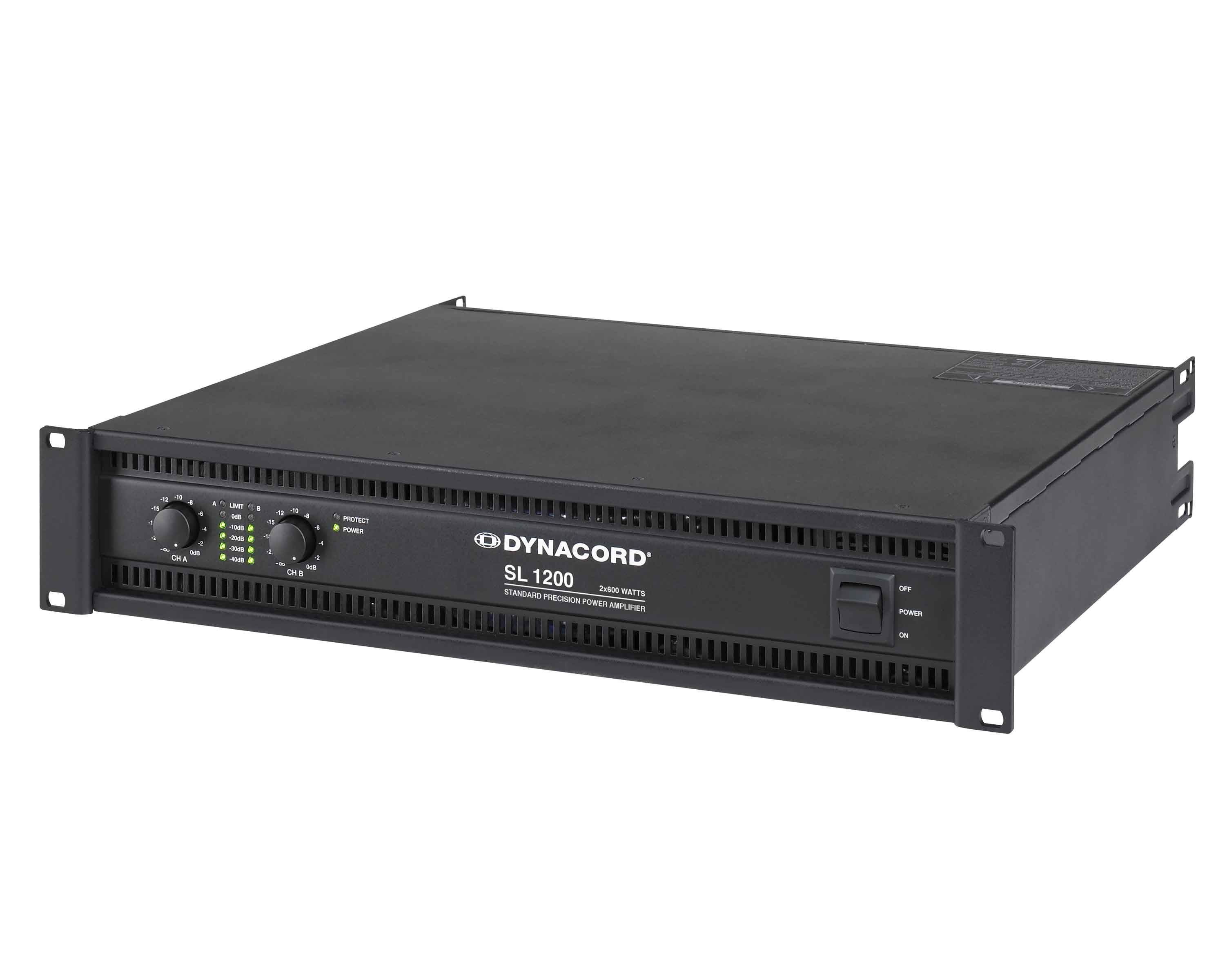 DYNSL1200 - Dynacord SL1200 Class AB Power Amp 2x600W @ 4ohm 2x900W @ 2ohm 2U Image 2