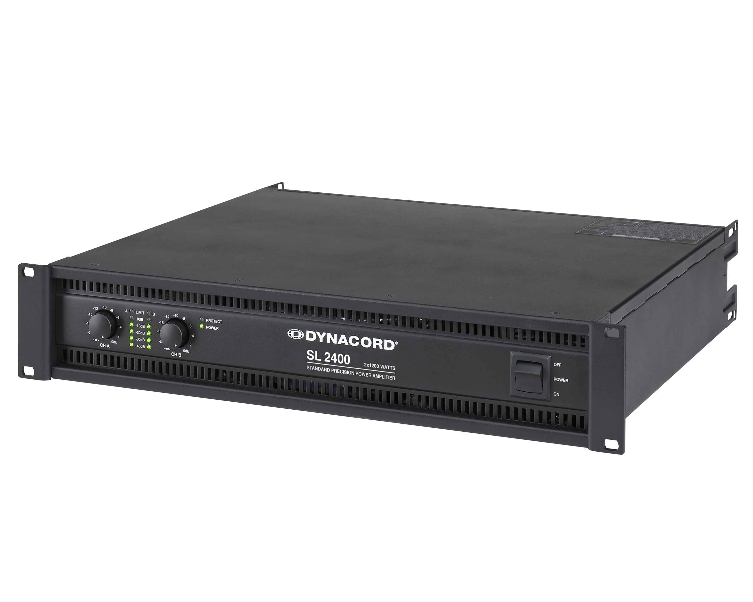 DYNSL2400 - Dynacord SL2400 Class H Power Amp 2x1200W @ 4ohm 2x1800W @ 2ohm 2U Image 2