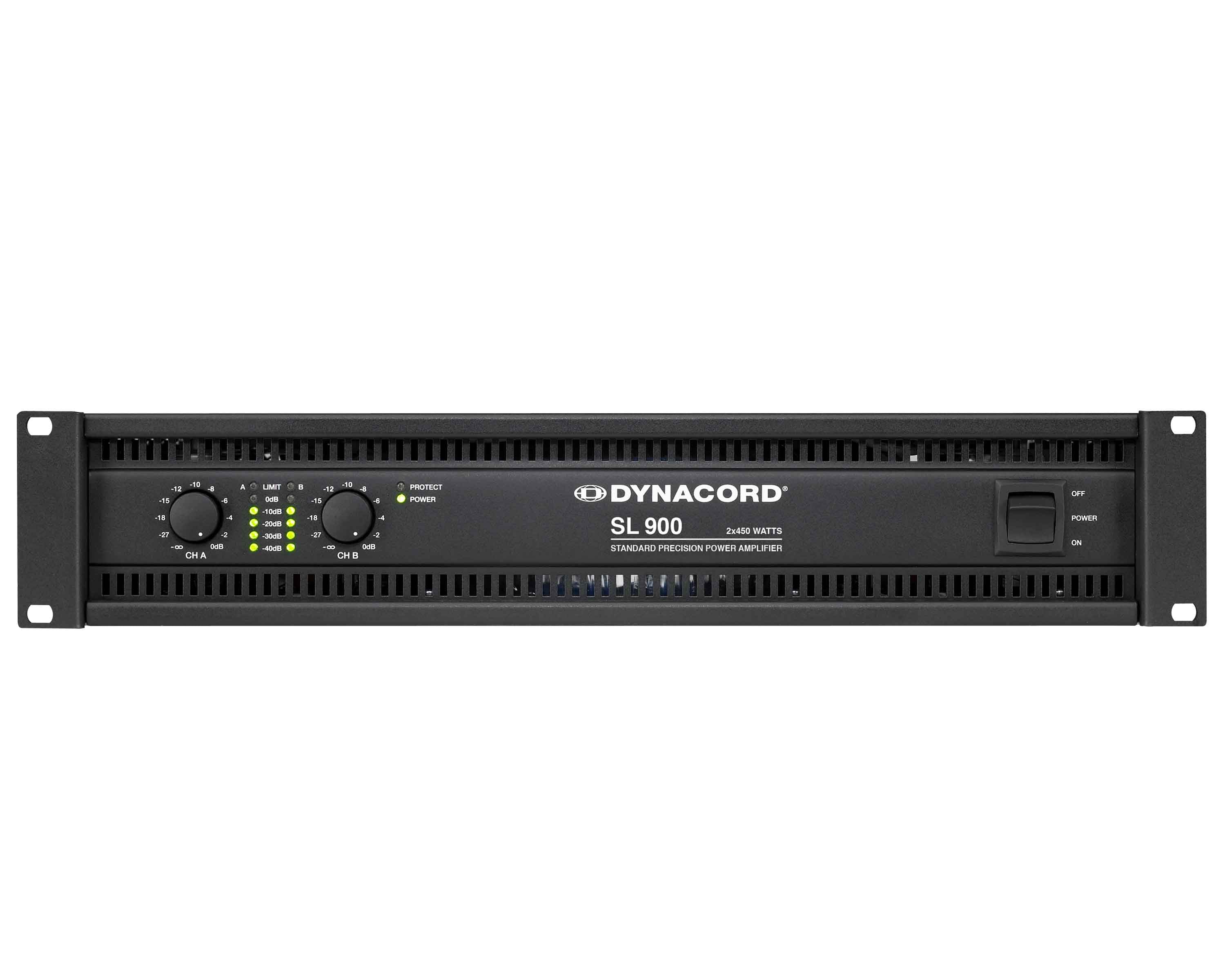 DYNSL900 - Dynacord SL900 Class AB Power Amp 2x450W @ 4ohm 2x650W @ 2ohm 2U Image 1