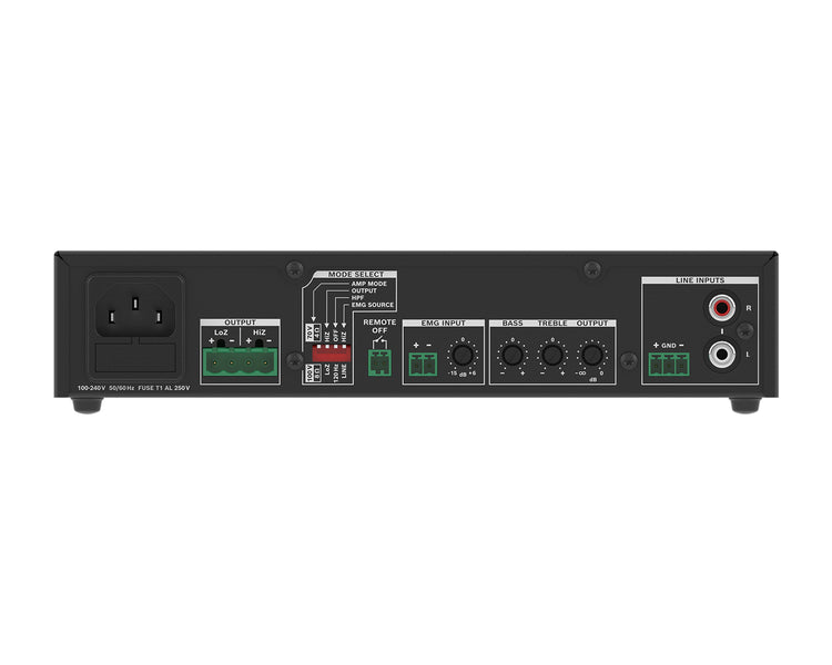 DYNU1201 - Dynacord U120:1 Power Amp 1Ch 120W 4ohm or 8ohm or 100V Half Rack 1U Image 7