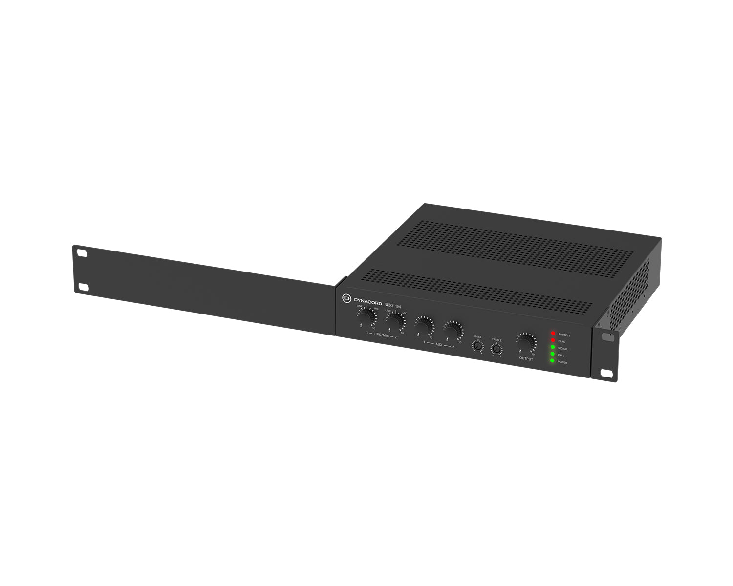 DYNU301M - Dynacord U30:1M Mixer Amplifier 1Ch 30W 4ohm or 8ohm or 100V Half Rack 1U Image 8