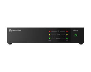 DYNV6002 - Dynacord V600:2 Power Amp 2Ch 600W powerTANK 4ohm or 8ohm or 100V Half Rack 1U Image 1