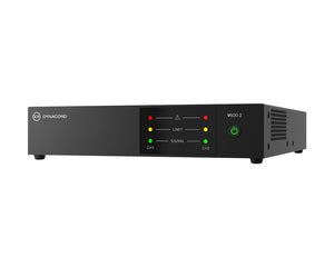 DYNV6002 - Dynacord V600:2 Power Amp 2Ch 600W powerTANK 4ohm or 8ohm or 100V Half Rack 1U Image 3