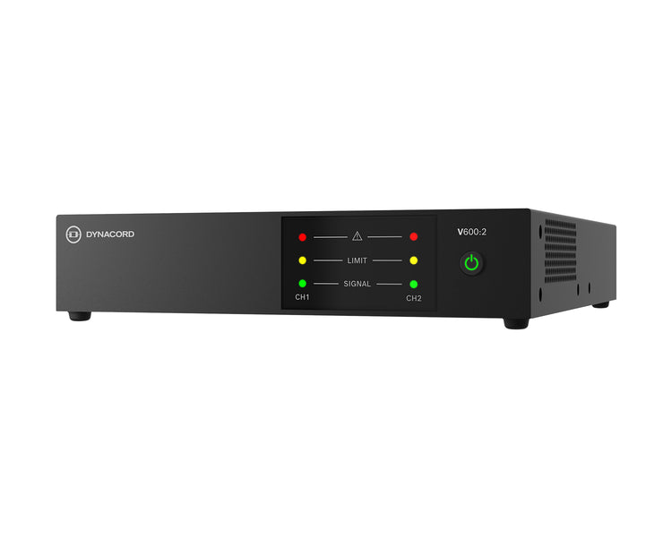 DYNV6002 - Dynacord V600:2 Power Amp 2Ch 600W powerTANK 4ohm or 8ohm or 100V Half Rack 1U Image 3