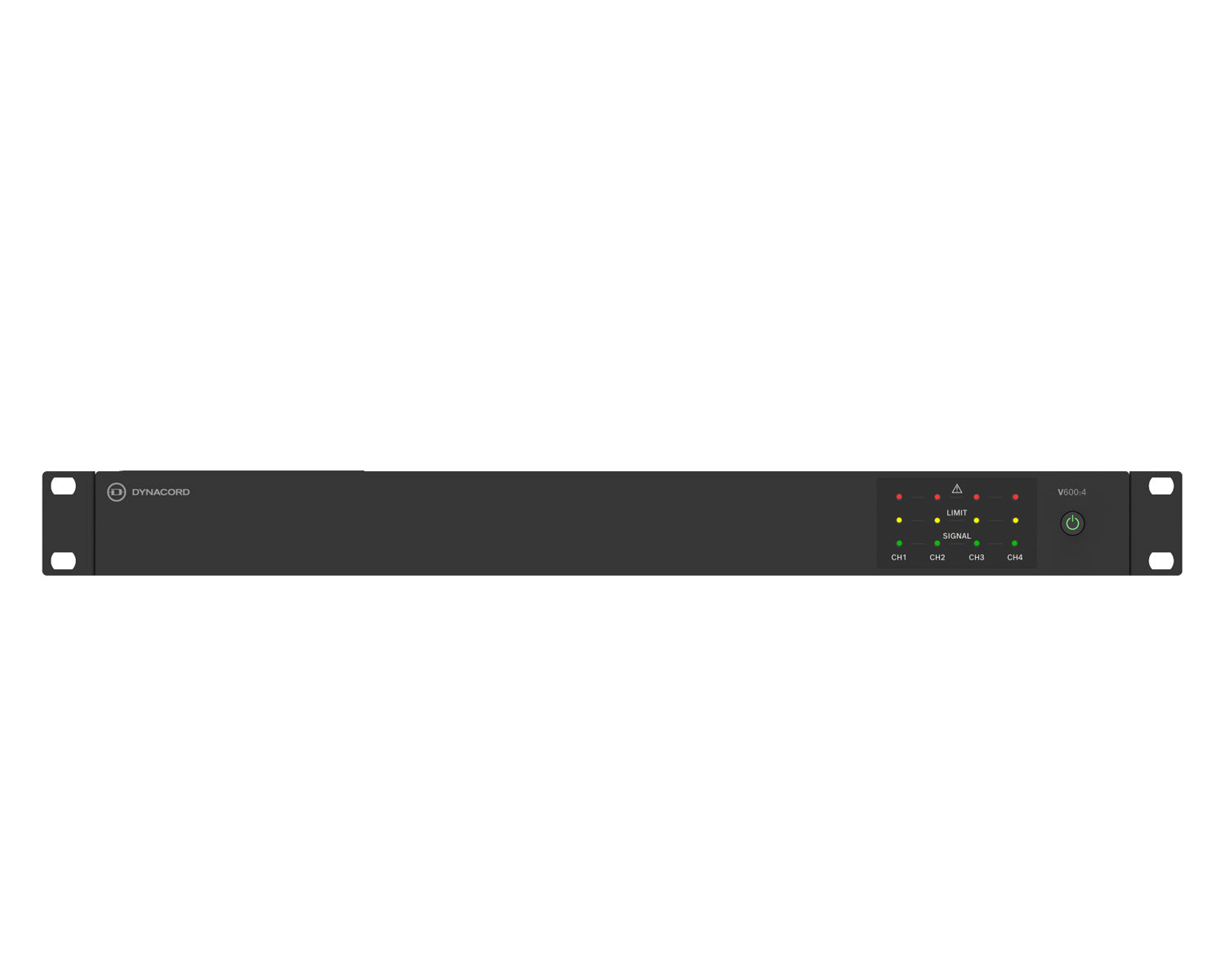 DYNV6004 - Dynacord V600:4 Power Amp 4Ch 600W powerTANK 4ohm or 8ohm or 100V 19inch 1U Image 1