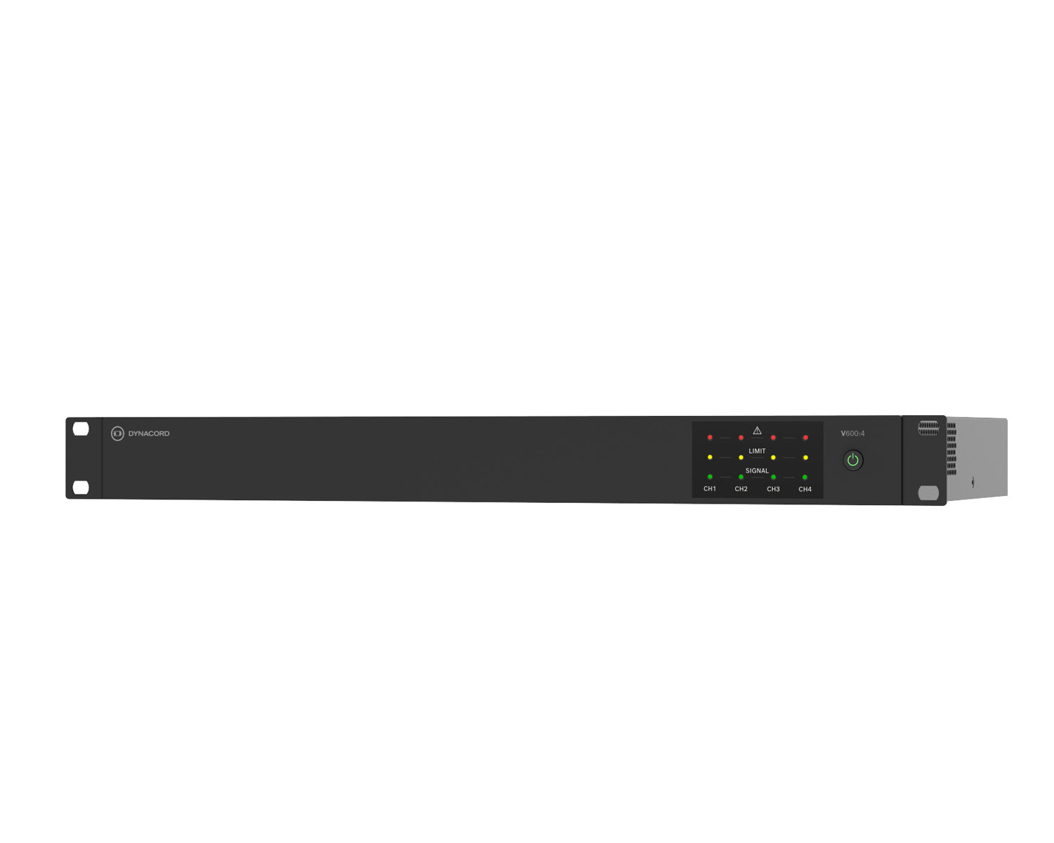 DYNV6004 - Dynacord V600:4 Power Amp 4Ch 600W powerTANK 4ohm or 8ohm or 100V 19inch 1U Image 2