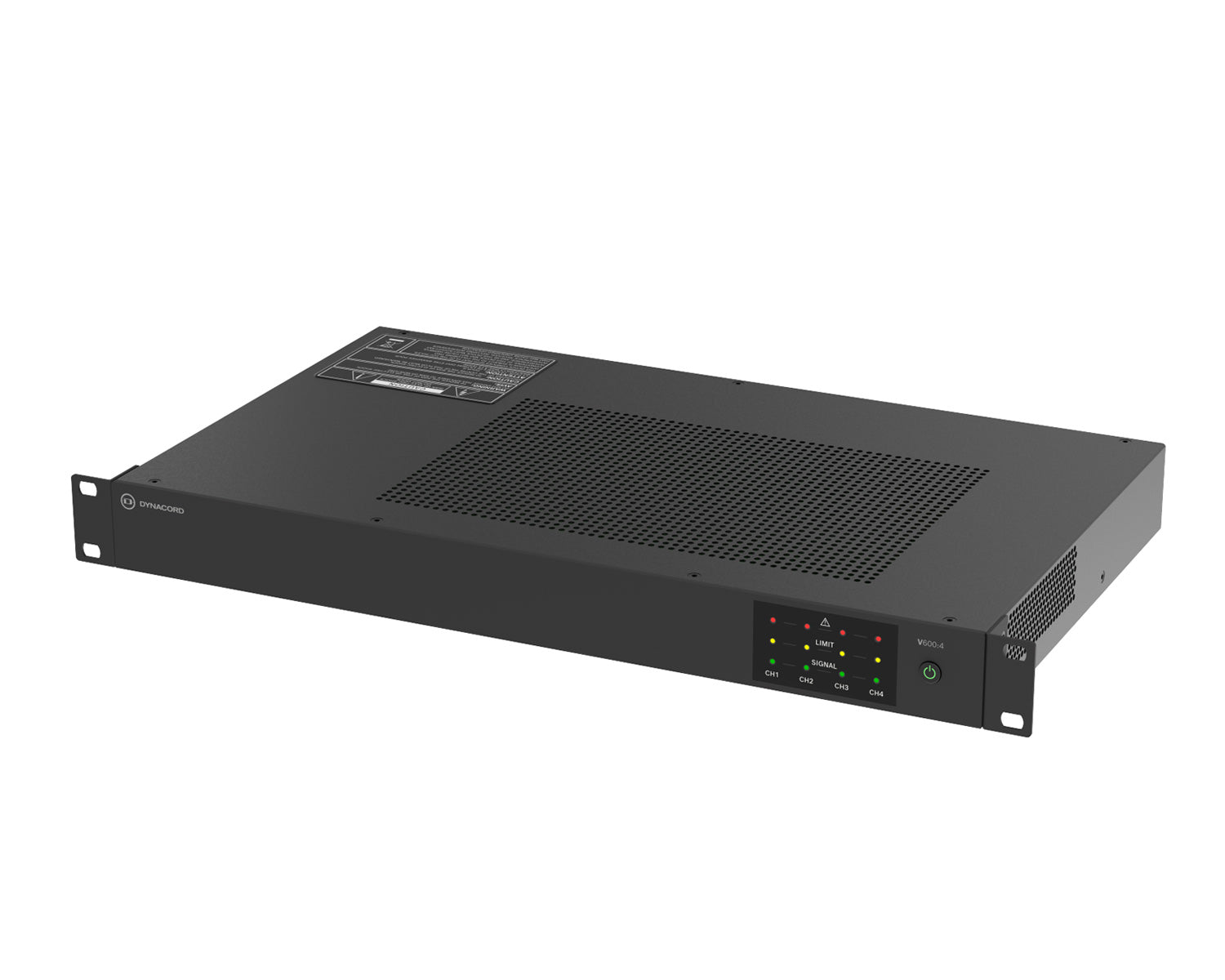 DYNV6004 - Dynacord V600:4 Power Amp 4Ch 600W powerTANK 4ohm or 8ohm or 100V 19inch 1U Image 4