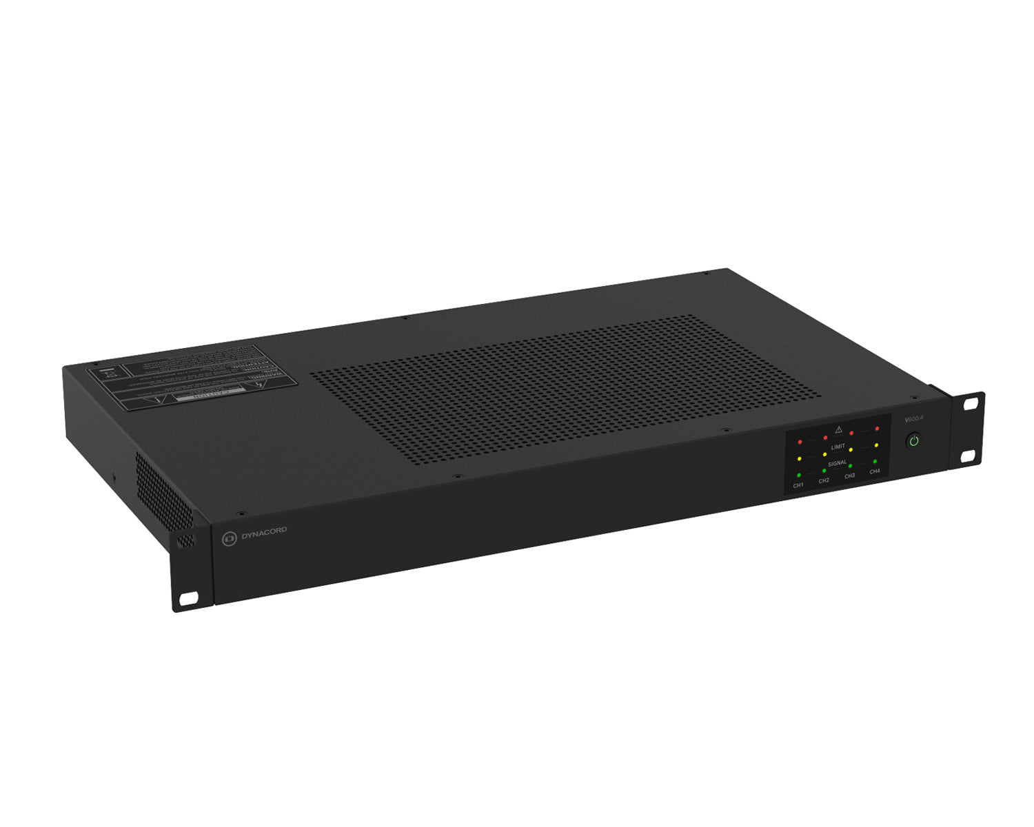 DYNV6004 - Dynacord V600:4 Power Amp 4Ch 600W powerTANK 4ohm or 8ohm or 100V 19inch 1U Image 5