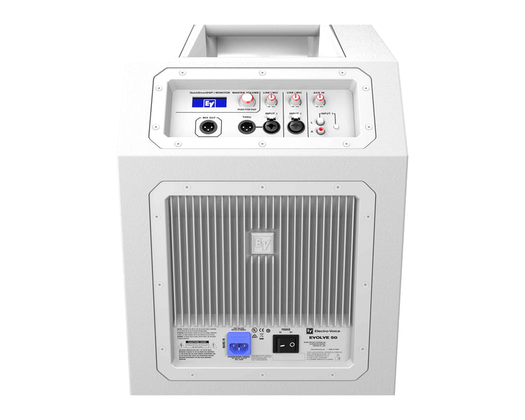 ELEEVOLVE50W - Electro-Voice EVOLVE 50 WHITE Column Speaker System with DSP 12inch Sub and BT Image 2