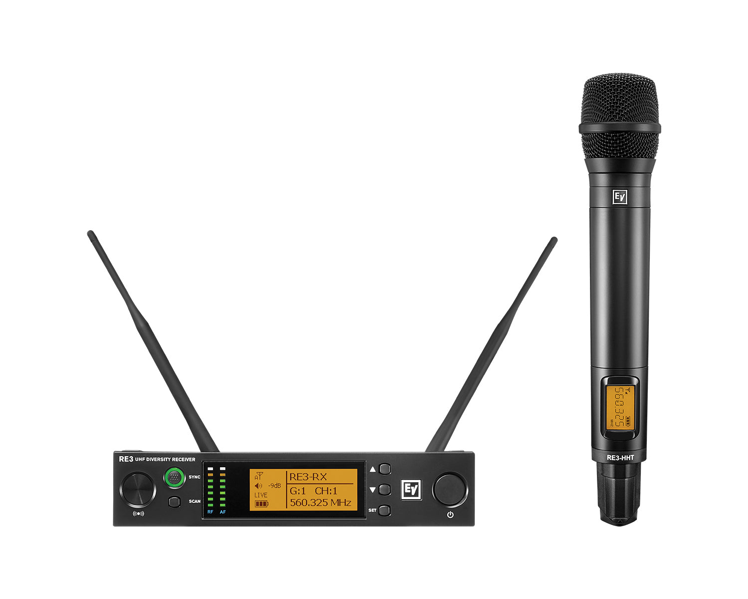 ELERE3RE4208M - Electro-Voice RE3 RE420 8M CH70 and Duplex Gap Handheld Mic System and RE420 Capsule Image 1