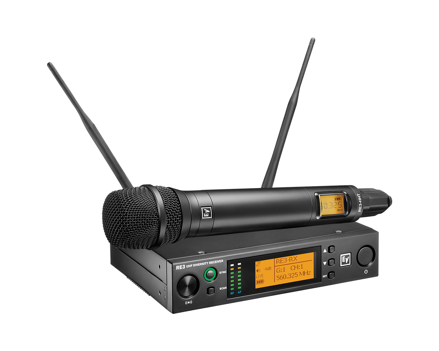 ELERE3RE4208M - Electro-Voice RE3 RE420 8M CH70 and Duplex Gap Handheld Mic System and RE420 Capsule Image 2