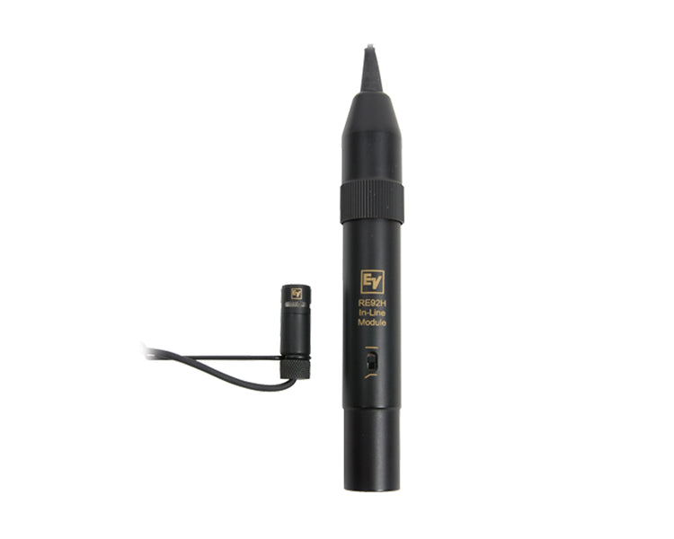 ELERE92H - Electro-Voice RE92H Premium Cardioid Hanging Microphone High Pass Filter Black Image 1