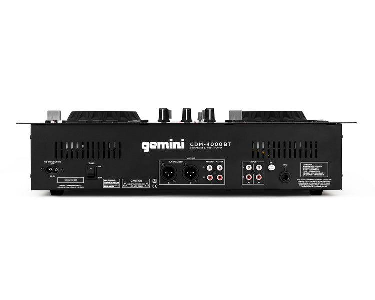 GEMCDM4000BT - Gemini CDM 4000BT Dual CD and USB DJ Media Player and Bluetooth Image 6