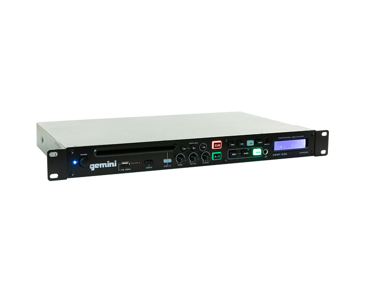 GEMCDMP1500 - Gemini CDMP 1500 Rackmount CD or USB Media Player with Remote Control 1U Image 2