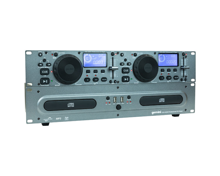 GEMCDX2250I - Gemini CDX 2250i Rackmount CD DJ Media Player with USB Image 2
