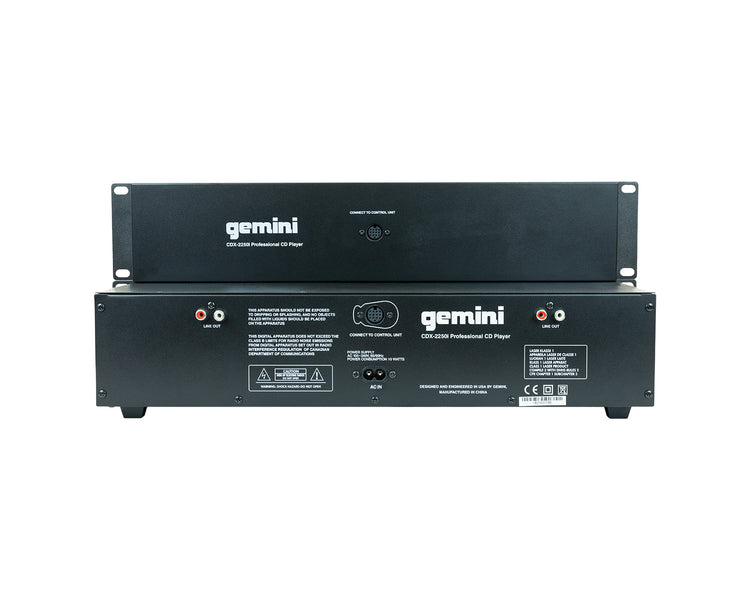 GEMCDX2250I - Gemini CDX 2250i Rackmount CD DJ Media Player with USB Image 4