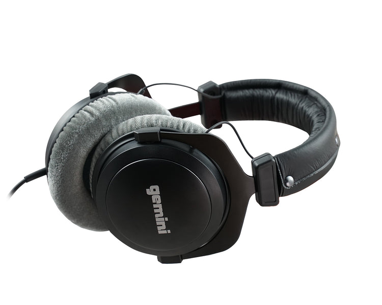 GEMDJX1000 - Gemini DJX 1000 Closed Back Monitoring Headphones Black Image 1