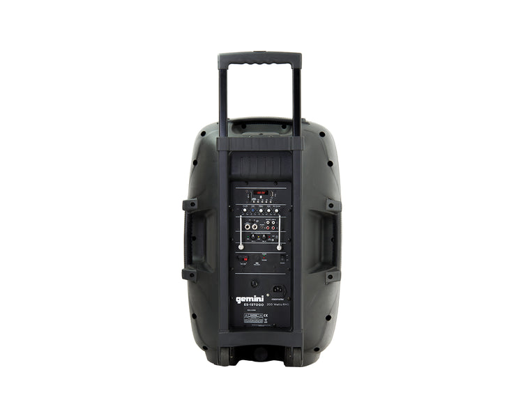 GEMES15TOGO - Gemini ES 15TOGO 15inch Battery Powered Bluetooth Speaker System 800W Image 5