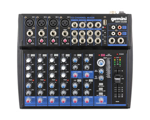GEMGEM12USB - Gemini GEM 12USB Compact 12 Channel Bluetooth Mixer Image 1