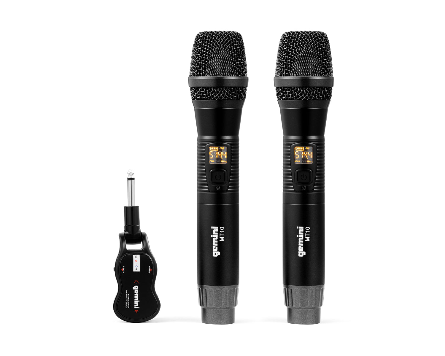 GEMGMUM200 - Gemini GMU M200 Dual Handheld Wireless System with 1 or 4inch Jack Receiver Image 1